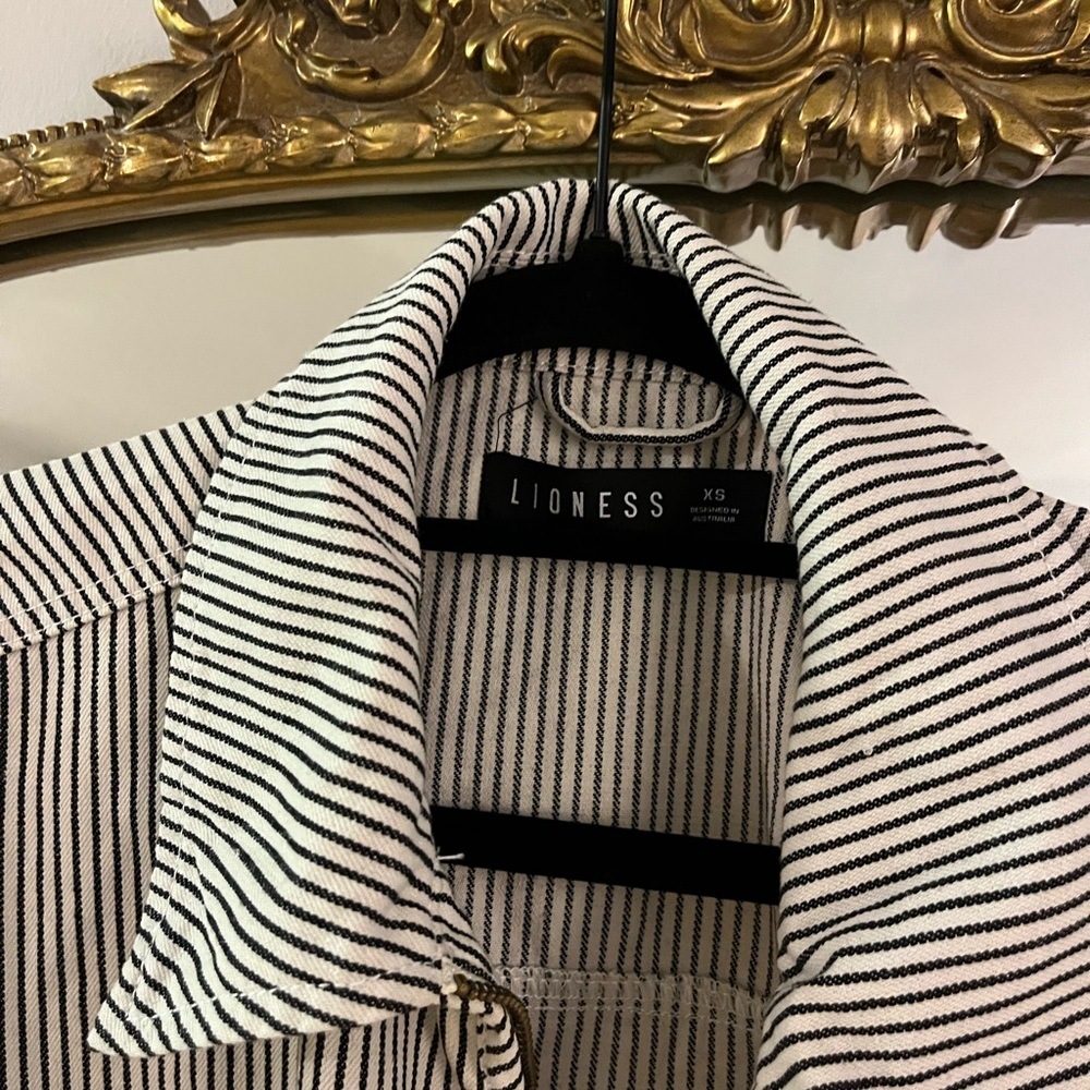 Lioness Black and White Striped Utility Jacket - Picture 3 of 3
